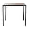 Flash Furniture 35" Square Patio Table with Faux Teak Slatted Top XU-DG-UH8100-GG - alternate 9